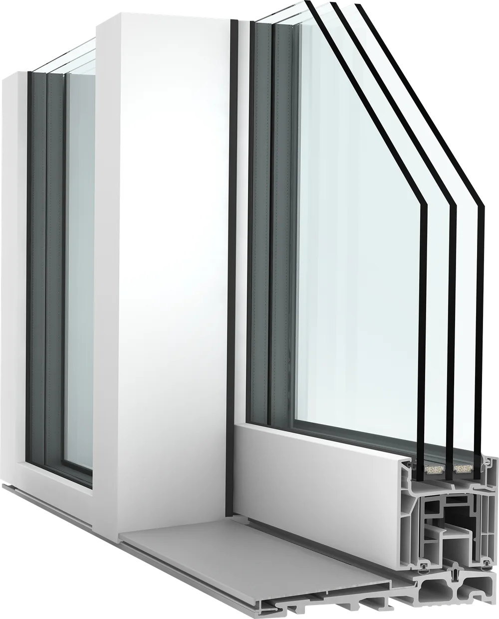 KS 430 uPVC Lift & Slide Door, All-uPVC Inside and Out