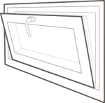 Tilt only window opening type