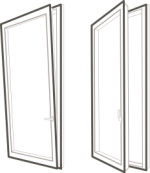 Tilt & turn window opening type
